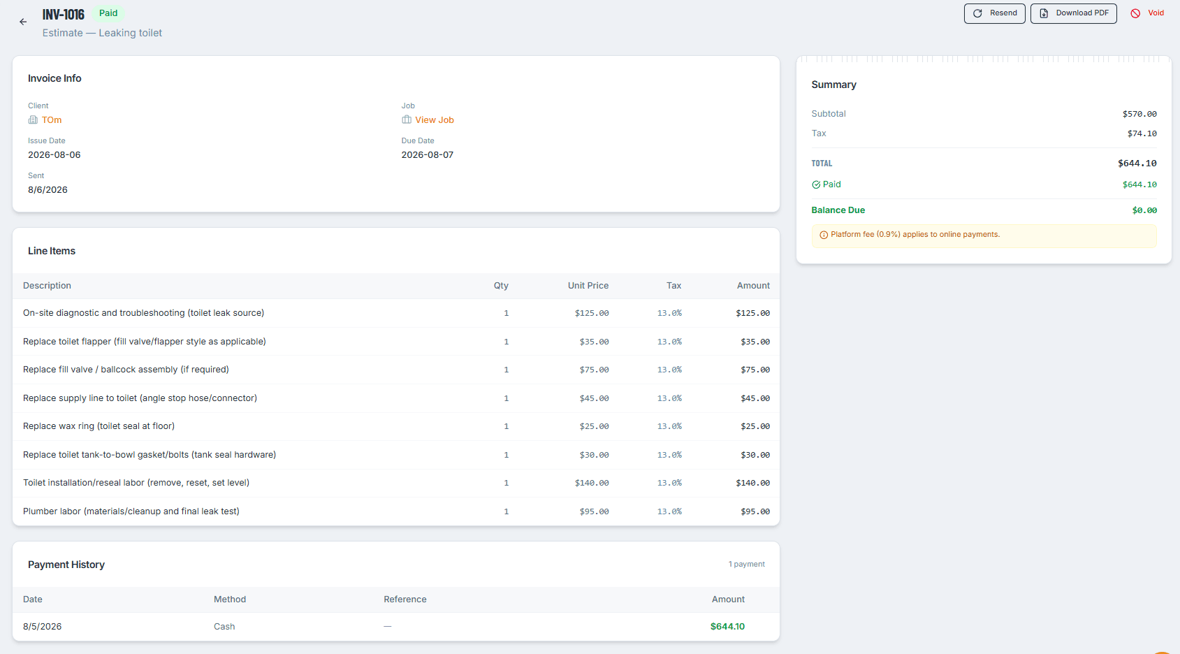 M2 Mavn — Invoicing & payments